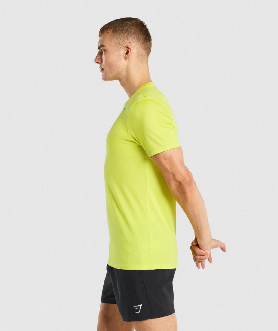 T Shirts Gymshark Arrival Hombre Amarillo | CO 3362CTV